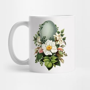 Vintage Robins Egg and Rose Mug